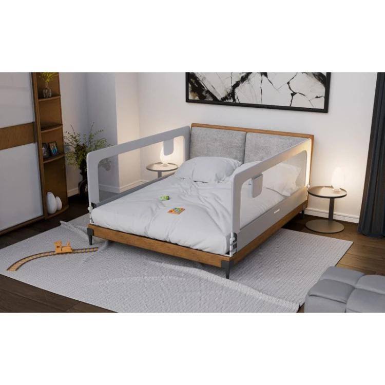 Barierka ochronna na łóżko Cover 30 White-Grey 200 cm