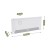 Barierka ochronna na łóżko Cover 46 White-Grey 160 cm