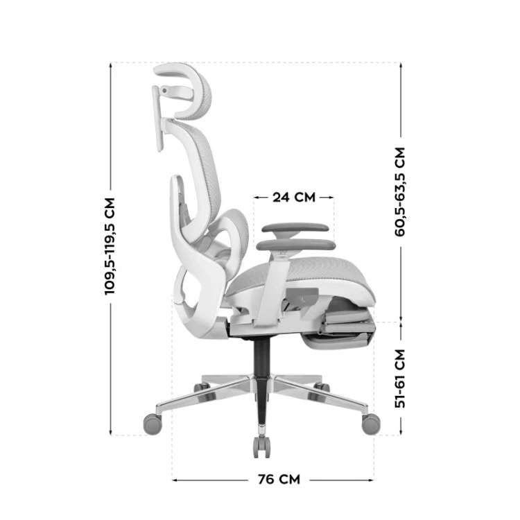 Fotel ergonomiczny Expert 9.3 Grey