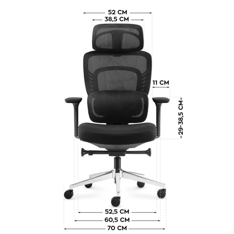 Fotel biurowy z masażem Visioner 6.1 Black