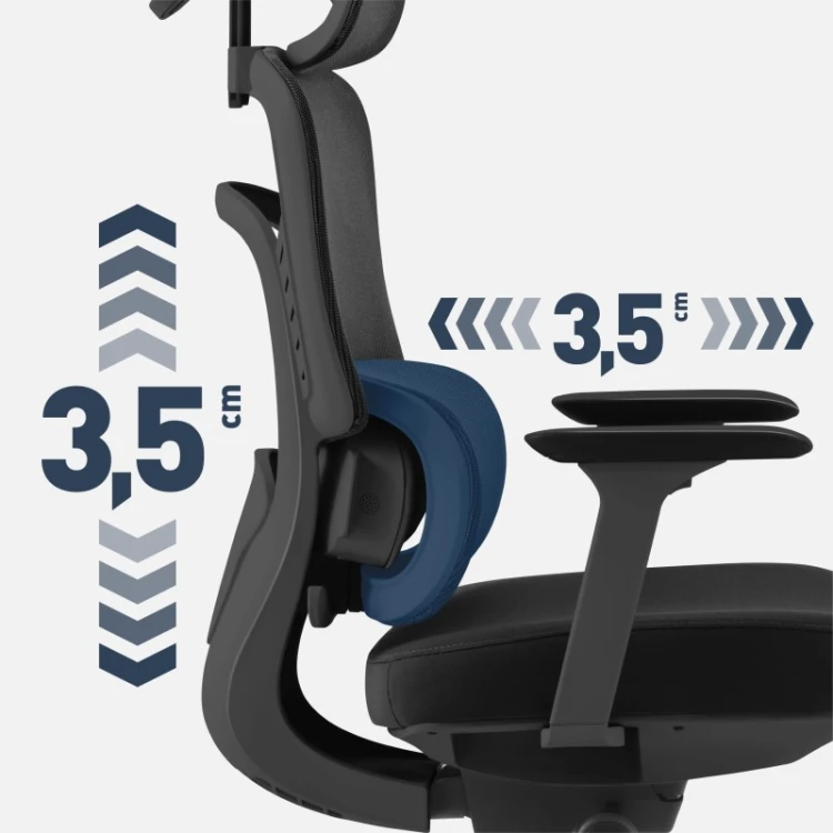 Fotel biurowy z masażem Visioner 6.1 Black