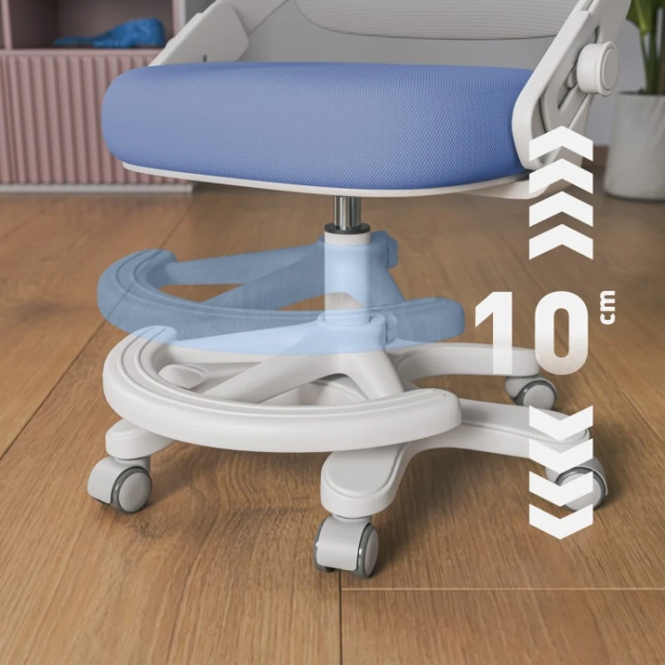 Fotel do biurka dla dziecka Junior 4.3 Blue-grey