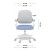 Fotel do biurka dla dziecka Junior 4.3 Blue-grey