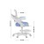 Fotel do biurka dla dziecka Junior 4.3 Blue-grey