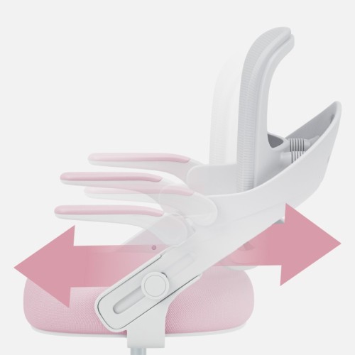 Fotel do biurka dla dziecka Junior 4.3 Pink-grey