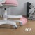 Fotel do biurka dla dziecka Junior 4.3 Pink-grey