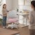 Fotel do biurka dla dziecka Junior 4.3 Pink-grey