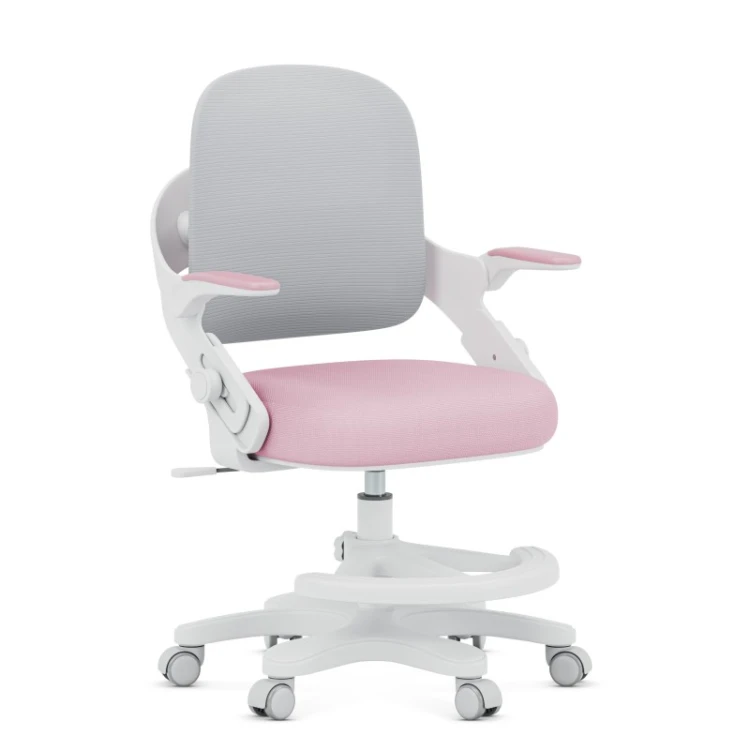 Fotel do biurka dla dziecka Junior 4.3 Pink-grey