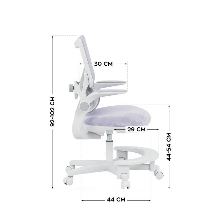 Fotel do biurka dla dziecka Junior 5.7 Purple