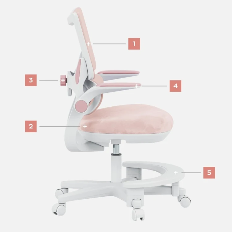 Fotel do biurka dla dziecka Junior 5.7 Pink