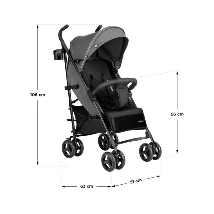 Wózek dziecięcy Davos 35 Grey-Black
