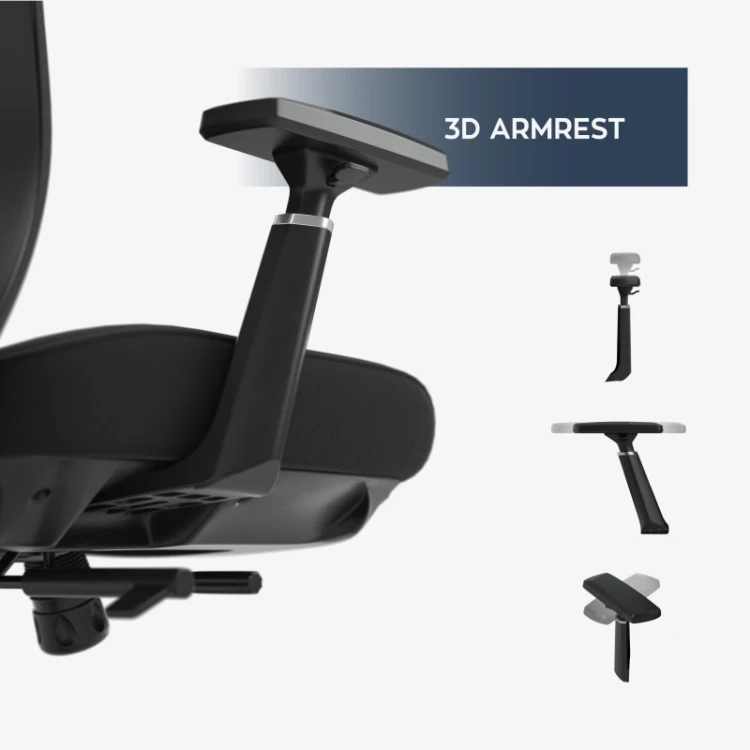 Fotel biurowy z masażem Leadpro 6.0 Black