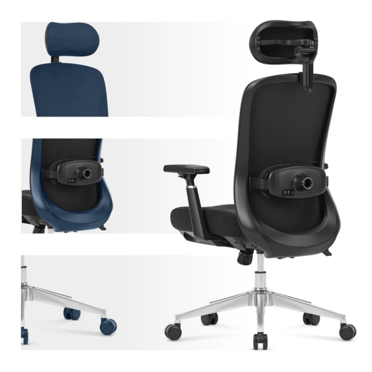 Fotel biurowy z masażem Leadpro 6.0 Black