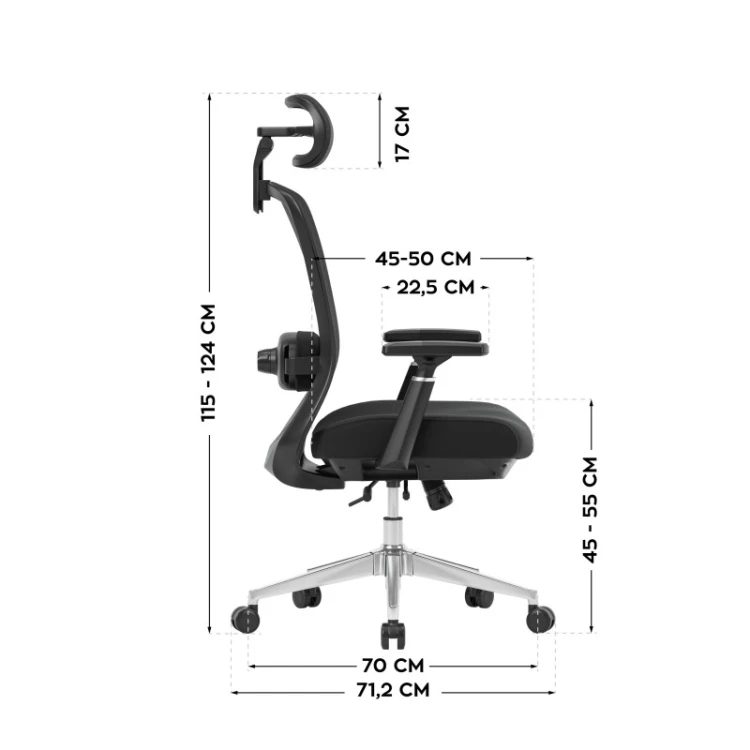 Fotel biurowy z masażem Leadpro 6.0 Black