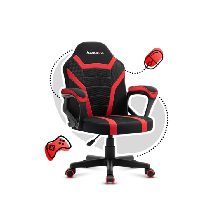 Fotel gamingowy dla dziecka Ranger 1.0 Red Mesh