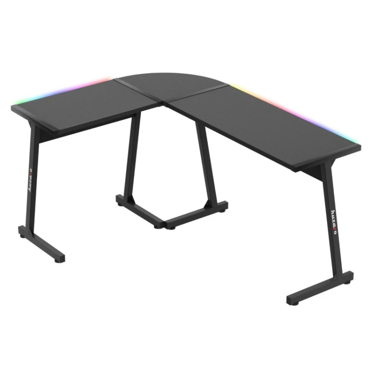 Biurko gamingowe narożne Hero 6.0 RGB Black 147 cm