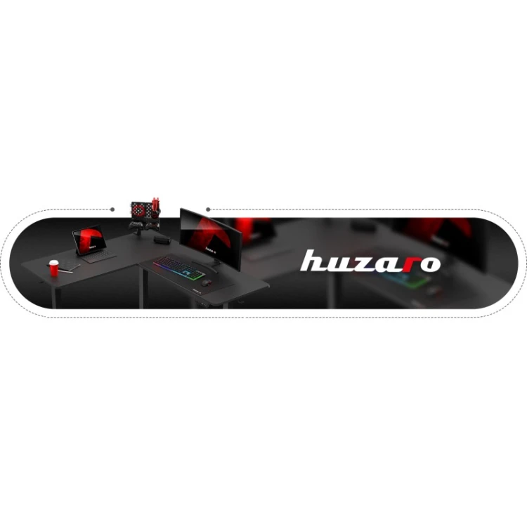 Biurko gamingowe narożne elektryczne Hero 9.5 Black 160 cm