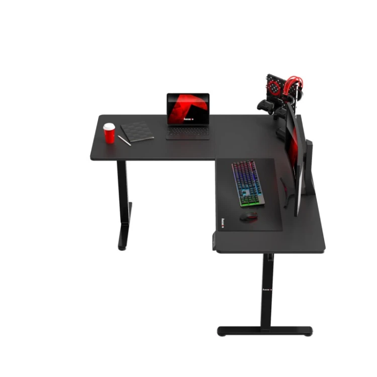 Biurko gamingowe narożne elektryczne Hero 9.5 Black 160 cm