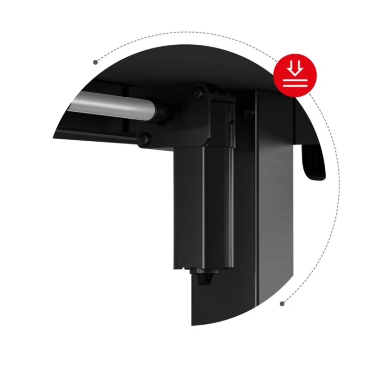Biurko gamingowe narożne elektryczne Hero 9.5 Black 160 cm