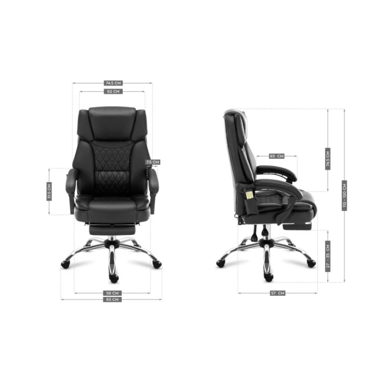 Fotel biurowy z masażem Boss 6.0