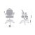 Fotel obrotowy dla dziecka Junior 5.0 Grey