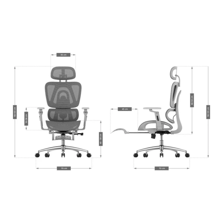 Fotel ergonomiczny Expert 7.9 Grey