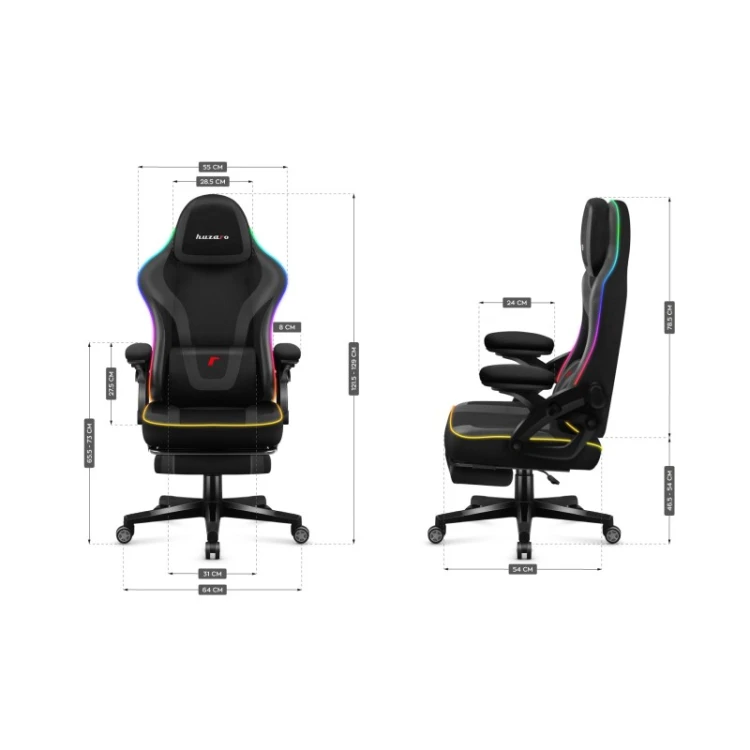 Fotel gamingowy Force 4.6 RGB Black Mesh
