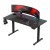 Biurko gamingowe elektryczne Hero 8.7 RGB Black 140 cm