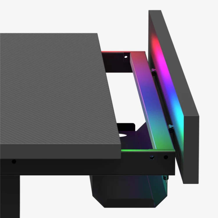 Biurko gamingowe elektryczne Hero 8.7 RGB Black 140 cm