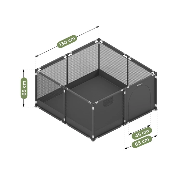 Kojec dla dzieci Cozy 20 Graphite - 130 cm