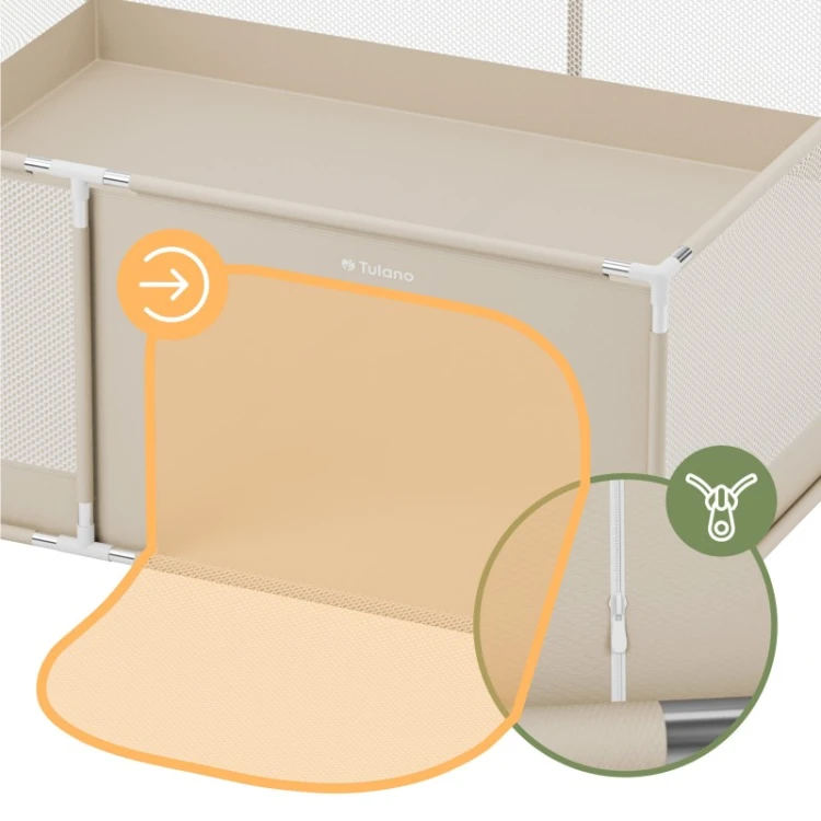 Kojec dziecięcy Cozy 28 Beige - 200 cm