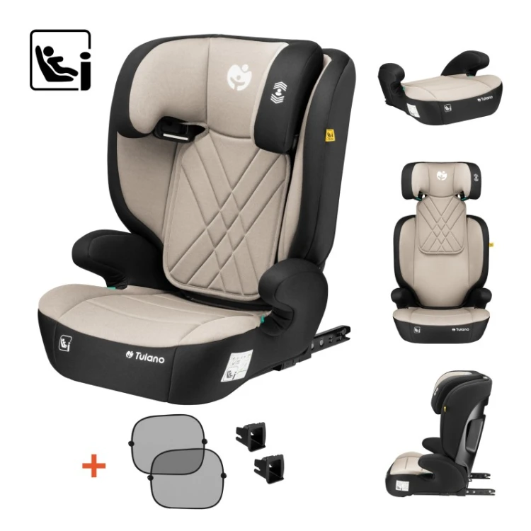 Fotelik samochodowy dla dzieci 2w1 100 -150 cm Joy 45 Beige I-Size