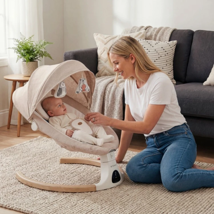 Bujaczek leżaczek elektroniczny Astrid 35 Beige