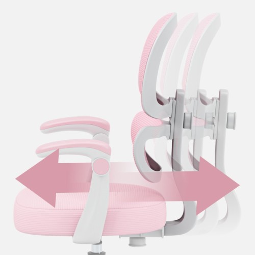 Fotel ergonomiczny dla dzieci Junior 4.4 Pink