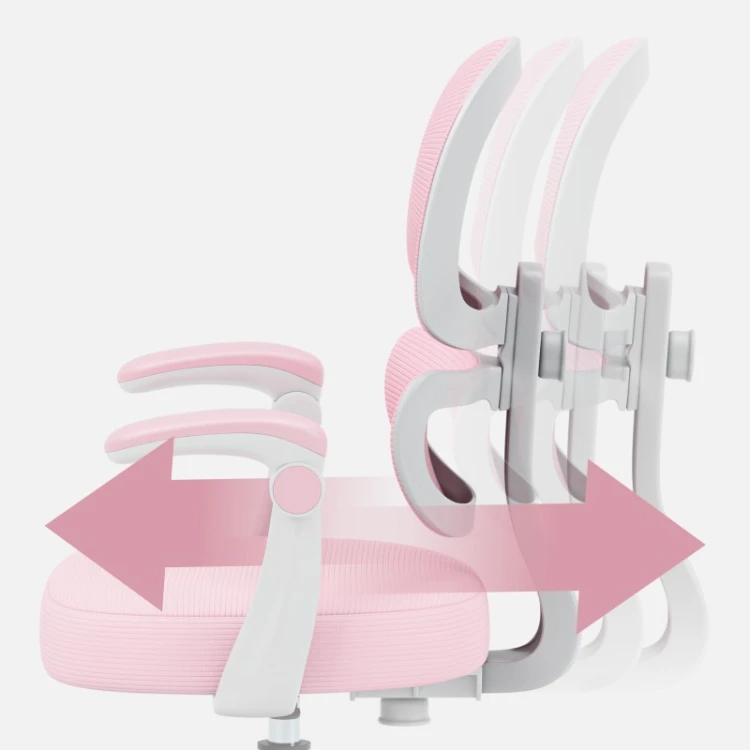 Fotel ergonomiczny dla dzieci Junior 4.4 Pink
