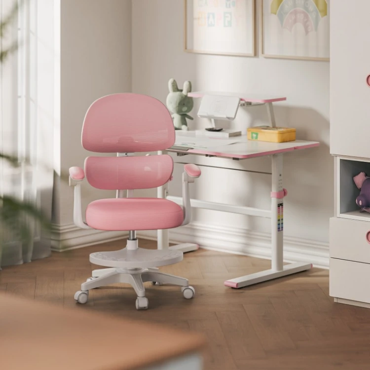 Fotel ergonomiczny dla dzieci Junior 4.4 Pink