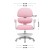 Fotel ergonomiczny dla dzieci Junior 4.4 Pink