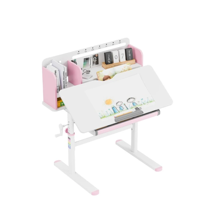 Ergonomiczne biurko dla dziecka Study 5.0 Pink 90 cm