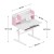 Ergonomiczne biurko dla dziecka Study 5.0 Pink 90 cm