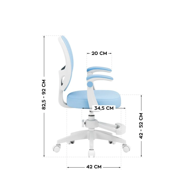 Fotel obrotowy dla dzieci Junior 3.1 Blue