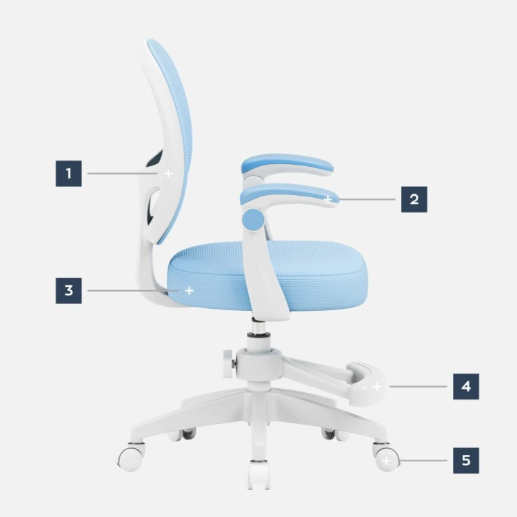 Fotel obrotowy dla dzieci Junior 3.1 Blue