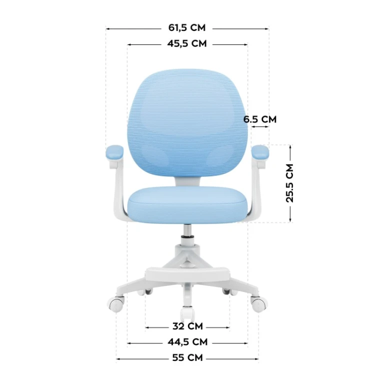 Fotel obrotowy dla dzieci Junior 3.1 Blue