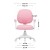 Fotel obrotowy dla dzieci Junior 3.1 Pink