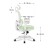 Fotel obrotowy dla dziecka Junior 6.3 Green