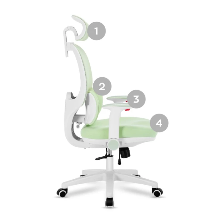 Fotel obrotowy dla dziecka Junior 6.3 Green