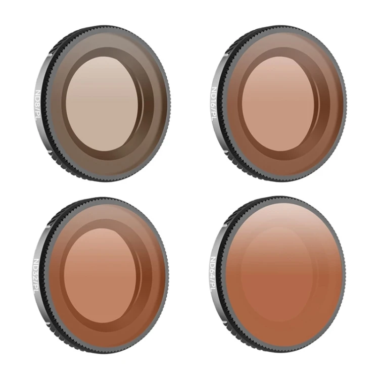 Zestaw 4 filtrów Sunnylife ND8/PL + ND16/PL + ND32/PL + ND64/PL do Osmo Nano