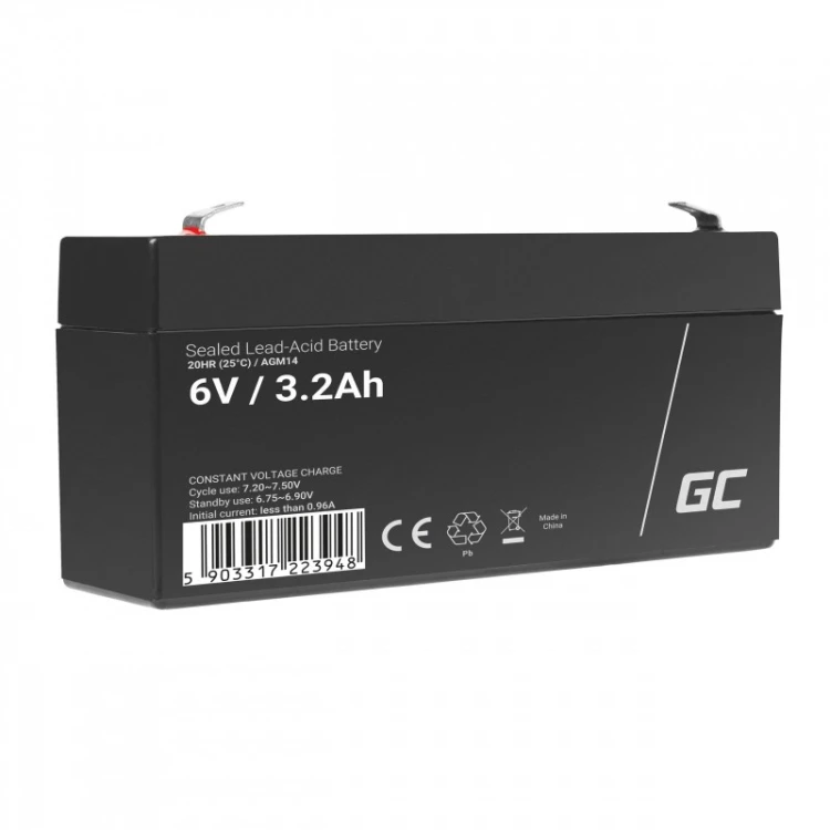 GREEN CELL AKUMULATOR ŻELOWY AGM14 6V 3,2AH