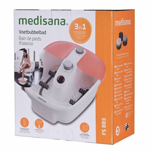 Masażer do stóp Medisana FS 883 80 W | funkcja bąbelków | utrzymywanie temperatury | 410 x 450 x 185 mm