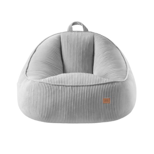 Fotel pufa z oparciem sztruksowa Comfy 4.0 Grey