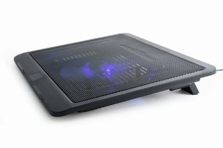 GEMBIRD PODSTAWKA CHŁODZĄCA POD NOTEBOOKA 15" 1X WENTYLATOR 12CM, PODŚWIETLENIE LED, NBS-1F15-04